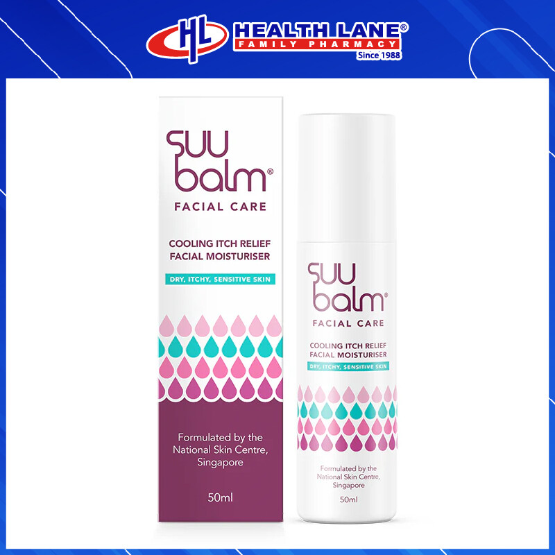 SUU BALM COOLING ITCH RELIEF FACIAL MOISTURISER (50ML)